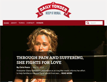 Tablet Screenshot of dailyyonder.com
